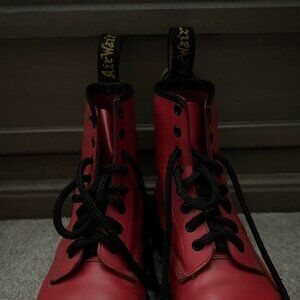 Doc Marten red boots